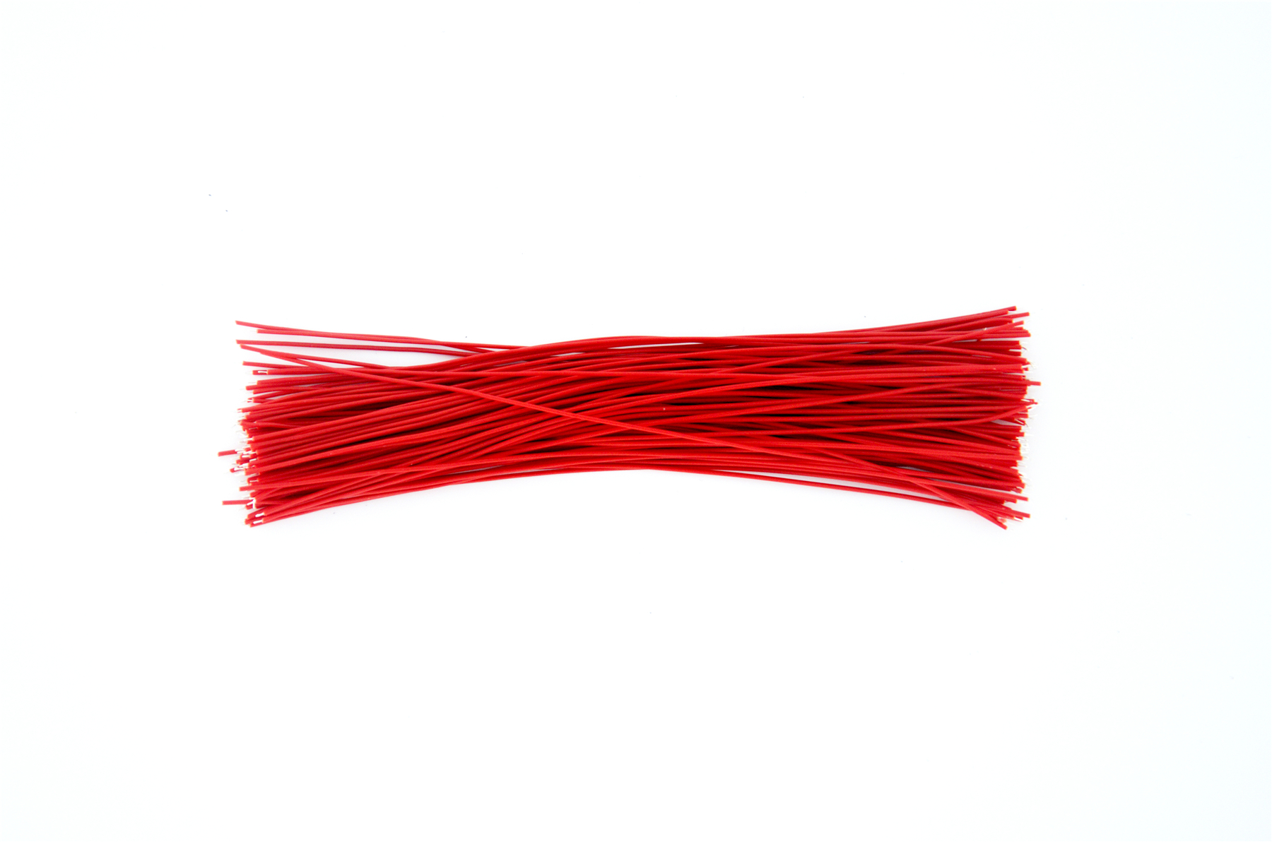 Double ended tin Connecting line Jumper Thin wire 5/0.8 150mm Red